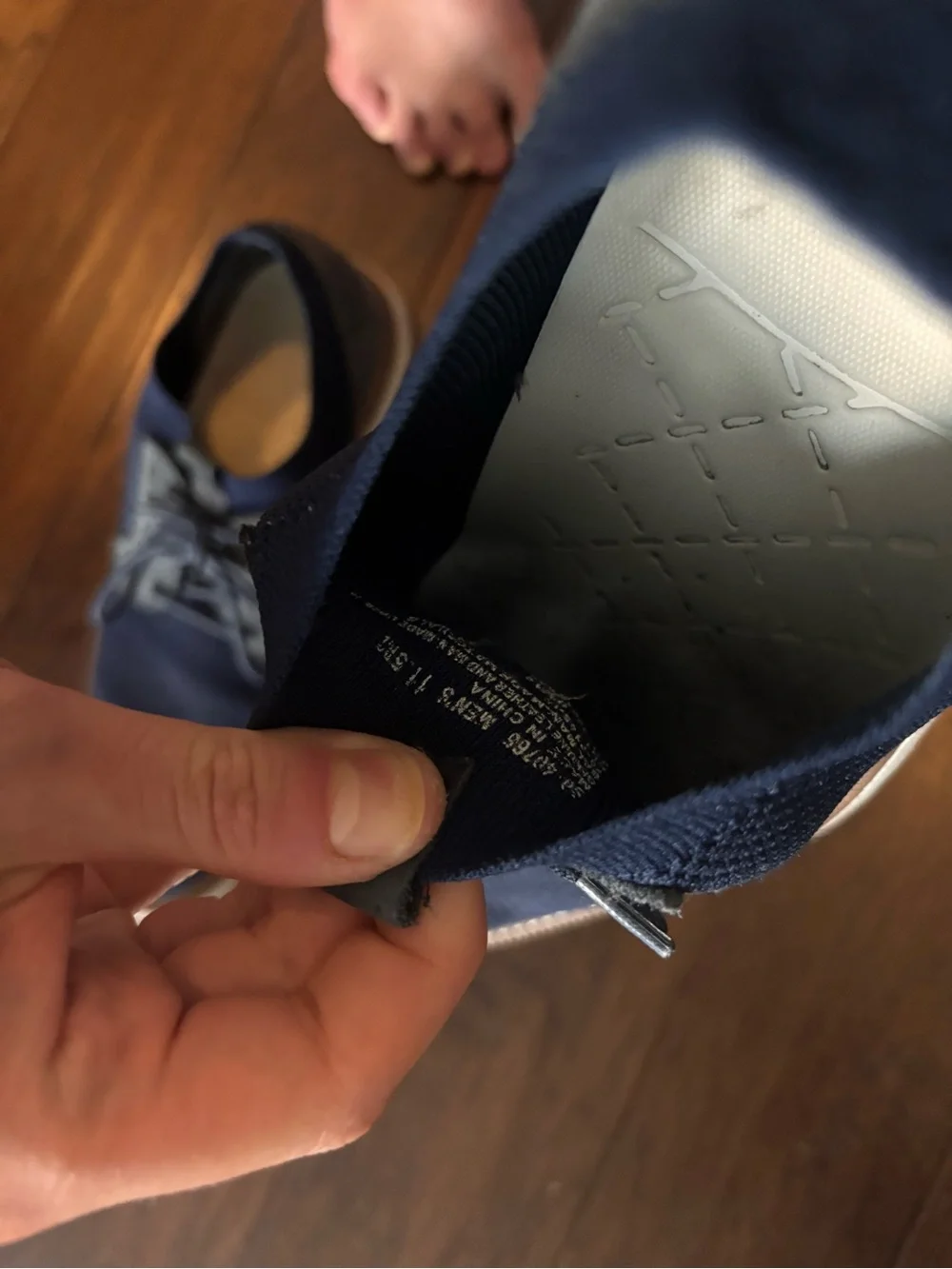 Men's Navy Blue Casual Lace-Up Shoes